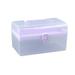 Ploknplq Closet Organizers and Storage Storage Containers Clear Plastic Multipurpose Portable Handled Organizer Storage Box Storage Containers