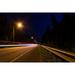 Urban Night Street Road Light City Long Exposure - Laminated Poster Print - 12 Inch by 18 Inch with Bright Colors and Vivid Imagery