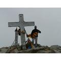 Cross Mountain Summit Cross Top Alpine Pico Aneto - Laminated Poster Print - 20 Inch by 30 Inch with Bright Colors and Vivid Imagery