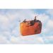 Luggage Travel Separation Flying Sky Clouds - Laminated Poster Print - 20 Inch by 30 Inch with Bright Colors and Vivid Imagery