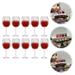 FRCOLOR 12 pcs Miniature Wine Cups Dolls House Mini Wine Cups Realistic Mini Wine Cups