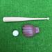 FRCOLOR 1 Set Miniature Baseball Bats Gloves Ball Kit Decorative Simulation Sports Tiny House Accessories