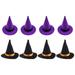 FRCOLOR 8Pcs Decorative Tiny Hats Multi-function Mini Hats Halloween Doll Hats Halloween Accessory