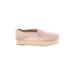 Sam Edelman Flats: Slip-on Platform Casual Tan Solid Shoes - Women's Size 10 - Almond Toe