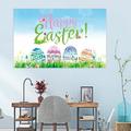 MSJUHEG Garden Decor Fall Garden Flag Easter Banner Holiday Decorations Egg Bunny Flag Background Cloth Holiday Party Photo Background Fall Decorations For Home Hot Pink