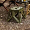 SDJMa Small Folding Camping Stool Seat Portable Travel Backpacking Stool Lightweight Portable Hiking Stool Chair for Camping Fishing Hiking Picnic Gardening