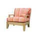 Atnas 1 Pc Lounge Chair Set: Lounge Chair With Cushions in Sunbrela Fabric #56000 Dolce Mango