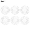 GYZEE 6 Pack 3 Inch Blanks 3D Wind Spinners For Indoor Outdoor Garden Decoration