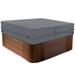 STARTWO Square Hot Tub Cover 500D Polyester Waterproof SPA Covers for Hot Tub UV Protection & Windproof Hot Tub Cover Protector Fits 86 L x 86 W x 20 H Grey