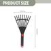 BESTONZON Leaf Rake Plastic Rake Gardening Rake Tool Small Garden Rake with Handle