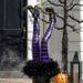 SweetCandy Halloween Evil Witch Legs Props Upside Down Wizard Feet with Boot Stake Ornament Decoration for front Yard Lawn