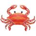 1Pc Crab Shaped Wall Decor Home Wall Hanging Ornament Chic Iron Art Craft
