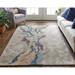 Serrano Transitional Abstract Tan/Brown/Blue 8 x 10 Area Rug