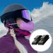 Hands DIY Ski Helmet Mask Holder Plastic Multipurpose Strong Snow Helmet Mask Clip Easy Mounting on Helmet Clip Portable Mask Clip for Outdoor Cycling Skiing Climbing Sports