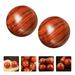 2Pcs Wooden Massage Balls Fitness Balls Hand Exercise Balls (5.5cm Random Grain)