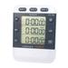 3 Line Display Stopwatch Digital Timer LCD Stopwatch Sports Electronic Timer Countdown Timer Chronograph Kitchen Cook without Battery