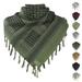 Triangular Scarf Women Cotton Ladies Scarf Checked Oversized Square Ceiling Scarf Autumn Scarf Winter Scarf Caro Tartan Stripes Plaid Pattern Xxl Oversized Fringe Poncho (110X110cm Dark green)