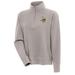 Women's Antigua Oatmeal Minnesota Vikings Portal Quarter-Zip Pullover Top