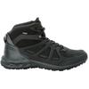 Wanderschuh JACK WOLFSKIN "WOODLAND 2 TEXAPORE MID M", Gr. 44,5, schwarz, Synthetik, Textil, sportlich, Schuhe, wasserdicht