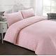 Great Knot Luxury Puckering Seersucker Duvet Cover With Pillow Cases 100% Cotton Quilt Covers Pinch Pleat Bedding Sets Double King Super Sizes (Soft Pink, Super King Duvet Cover Set)