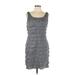 Jessica Howard Cocktail Dress - Party Scoop Neck Sleeveless: Gray Dresses - Women's Size 12 Petite