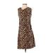 Sara Campbell Casual Dress: Brown Dresses - Women's Size 2