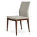 sohoConcept Pasha Solid Back Side Chair Wood/Upholstered in Brown | Wayfair DC1037-45