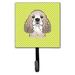 Caroline's Treasures Checkerboard Cocker Spaniel Leash Holder & Wall Hook Metal in Brown | 6.25 H x 4.25 W x 0.65 D in | Wayfair BB1278SH4