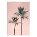 Stupell Industries Pink Summer Palm Trees Canvas Wall Art Design by Natalie Carpentieri Wood in Brown/Pink | 19 H x 13 W x 0.5 D in | Wayfair