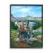 Stupell Industries Woodland Animals Off-Roading Canvas Wall Art Design by Scott Westmoreland Canvas in Blue | 20 H x 16 W in | Wayfair