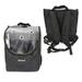 sussexhome Airline Approved Dog & Cat Backpack Water & Stain Proof w/ Mesh Cover Pet Carrier Polyester in Black | Wayfair CBP-BLK