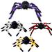 The Holiday Aisle® 30 inch Scary Giant Spider Halloween Hairy Spider Props for Halloween Outdoor Yard Decorations, in Gray | Wayfair