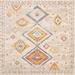 White 72 x 72 x 0.2 in Area Rug - Bungalow Rose Square Rogero Square 6' X 6' Area Rug Polyester | 72 H x 72 W x 0.2 D in | Wayfair