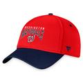 Men's Fanatics Branded Red/Navy Washington Nationals Stacked Logo Flex Hat