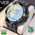 Montre intelligente de sport de plein air pour hommes montre intelligente de suivi GPS montre