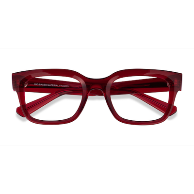 Unisex s rectangle Transparent Red Eco Friendly,Plastic Prescription eyeglasses - Eyebuydirect s Ray-Ban RB7217 Chad
