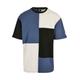 T-Shirt STARTER BLACK LABEL "Starter Black Label Herren Starter Patchwork Oversize Tee" Gr. S, blau (vintageblue, black, palewhite) Herren Shirts T-Shirts