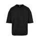 Kapuzenpullover URBAN CLASSICS "Herren Oversized Short Sleeve Crew" Gr. L, schwarz (black) Herren Pullover Kapuzenpullover