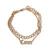 Fußkette URBAN CLASSICS "Urban Classics Unisex Zodiac Golden Anklet" Gr. L, gold (cancer), Fußkettchen, Damen, L/XL, Edelstahl-Metall, Edelstahl, Metall, Fußkettchen