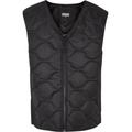 Jerseyweste URBAN CLASSICS "Urban Classics Herren Zipped Gilet", Herren, Gr. XL, schwarz, 100% Polyester, Westen
