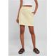 Sommerrock URBAN CLASSICS "Urban Classics Damen Ladies Organic Terry Mini Skirt" Gr. XXL, gelb (softyellow) Damen Röcke