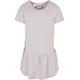 Jerseykleid URBAN CLASSICS "Damen Girls Valance Tee Dress" Gr. 134/140, Normalgrößen, lila (softlilac) Mädchen Kleider Jerseykleider