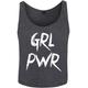 Kurzarmshirt MISTERTEE "Damen Ladies GRL PWR Tank" Gr. XS, grau (charcoal) Herren Shirts T-Shirts