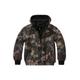 Allwetterjacke BRANDIT "Brandit Unisex Kids Windbreaker Frontzip" Gr. 122/128, grün (darkcamo) Jungen Jacken Übergangsjacken