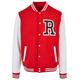 Outdoorjacke MISTERTEE "Herren Rose College Jacket" Gr. XL, rot (red, white) Herren Jacken Outdoorjacken