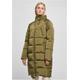 Winterjacke URBAN CLASSICS "Urban Classics Damen Ladies High Neck Puffer Coat" Gr. L, grün (olive) Damen Jacken Winterjacken