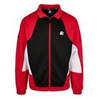 Trainingsjacke STARTER BLACK LABEL "Starter Black Label Herren Starter Laser Track Jacket", Herren, Gr. L, rot (schwarz, cityrot, weiß), 100% Polyester, mehrfarbig, klassisch, loose fit, amerikanischer Ausschnitt, Langarm, Jacken