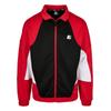 Trainingsjacke STARTER BLACK LABEL "Starter Black Label Herren Starter Laser Track Jacket", Herren, Gr. M, rot (schwarz, cityrot, weiß), 100% Polyester, mehrfarbig, klassisch, loose fit, amerikanischer Ausschnitt, Langarm, Jacken