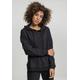 Kapuzenpullover URBAN CLASSICS "Damen Ladies Laced-Up Hoody" Gr. S, schwarz (black) Damen Pullover Kapuzenpullover