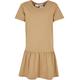 Jerseykleid URBAN CLASSICS "Damen Girls Valance Tee Dress" Gr. 158/164, Normalgrößen, beige (unionbeige) Mädchen Kleider Jerseykleider